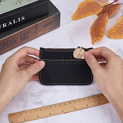 Rectangle Leather Credit Card Wallets for Women Men&nbsp;AJEW-WH20007-09A