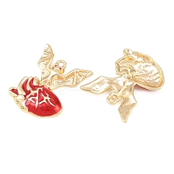 Rack Plating Alloy Enamel Pendants&nbsp;AL-CBA2B10-01G-06