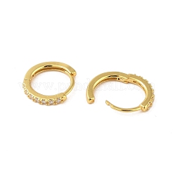 925 Sterling Silver with  Micro Pave Cubic Zirconia Hoop Earrings Findings&nbsp;STER-B004-17G