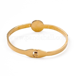 Roman Numeral Hinged Bangles&nbsp;BJEW-F439-07G