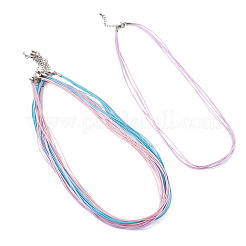 6Pcs 3 Colors 1MM Polyester&Cotton Waxed Cord 5-Strand Necklace Making&nbsp;MAK-TA0001-36A