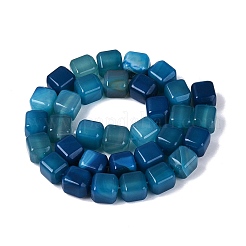 Natural Blue Agate Beads Strands&nbsp;G-Q608-10C