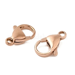 Ion Plating(IP) 304 Stainless Steel Lobster Claw Clasps&nbsp;STAS-AB10-RG