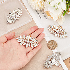 4Pcs 2 Colors Alloy Crystal Rhinestone Shoe Decoration&nbsp;AJEW-PH0004-48