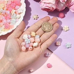 360Pcs 6 Styles UV Plating Opaque Acrylic Beads&nbsp;OACR-YW0004-65