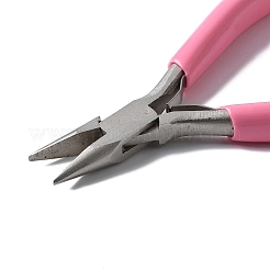 65# Steel Flat Nose Pliers with Plastic Handles&nbsp;TOOL-Z002-03