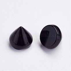 Natural Black Agate Cabochons&nbsp;G-P287-B04