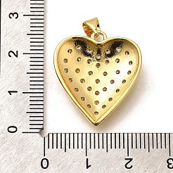 Rack Plating Brass Micro Pave Cubic Zirconia Pendants&nbsp;KK-L226-001G-06
