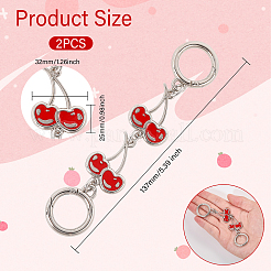 Zinc Alloy Chain Link Purse Strap Extenders&nbsp;AJEW-WH0479-46D