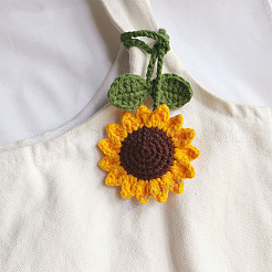 2Pcs 2 Styles Sunflower Woolen Yarn Sunflower Costume Accessories Decorations&nbsp;DIY-DR0001-45