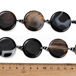 Dyed & Heated Natural Banded Agate Beads Strands&nbsp;GG-CBAB9C6-G01-01