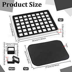 48 Grids Aluminum Boxes&nbsp;CON-WH0086-235C