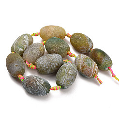 Natural Weathered Agate Beads Strands&nbsp;G-A321-M02-01