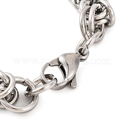304 Stainless Steel String Bag Chain Bracelets for Women&nbsp;BJEW-G711-07P