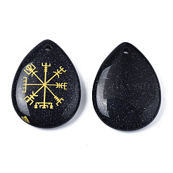 Synthetic Blue Goldstone Pendants&nbsp;G-T122-72B