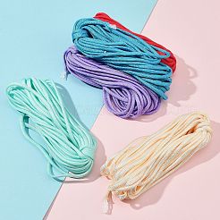 100M 10 Colors 7 Inner Cores Polyester & Spandex Cord Ropes&nbsp;RCP-LS0001-01D