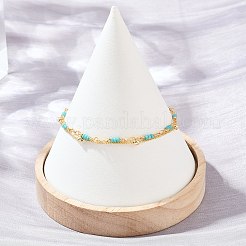 Synthetic Turquoise Multi-strand Bracelets&nbsp;KK-H299-04G