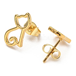 PVD Vacuum Plating 304 Stainless Steel Stud EarRing for Women&nbsp;STAS-D087-17G
