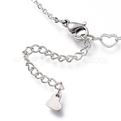 Tarnish Resistant 304 Stainless Steel Cable Chain Anklets&nbsp;AJEW-M026-10P