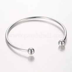 Brass Torque Bangle Cuff Bangle Making&nbsp;BJEW-P062-03