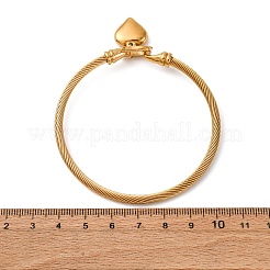 304 Stainless Steel Charm Bangles&nbsp;BJEW-K280-03G