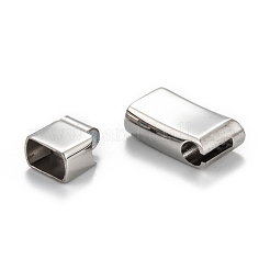 Tarnish Resistant 316 Surgical Stainless Steel Magnetic Clasps with Glue-in Ends&nbsp;STAS-F269-02P