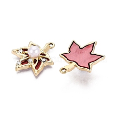 Alloy with ABS Imitation Pearl & Crystal Rhinestone & Acrylic Pendants&nbsp;PALLOY-Q466-04G-05