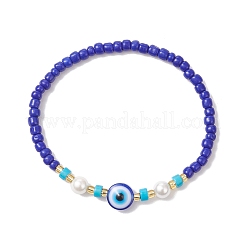 3Pcs 3 Colors Glass Seed Beaded Stretch Bracelets for Women&nbsp;BJEW-JB12206