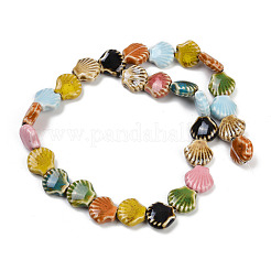 Glazed Porcelain Beads Strands&nbsp;X-PORC-Q002-01A-11