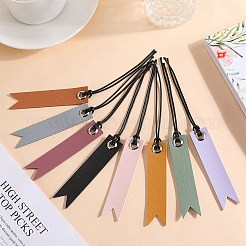 16Pcs 8 Colors Leather Bookmarks&nbsp;AJEW-CP0007-55