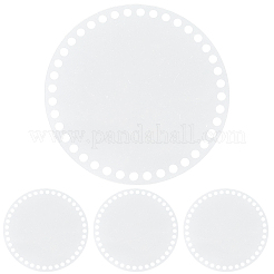4Pcs Flat Round Acrylic Sheet&nbsp;MACR-CP0001-01A
