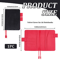 PU Leather & Velvet Nootbook Cover&nbsp;AJEW-WH20130-156A-06