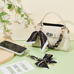 2Pcs 2 Styles Polyester Alloy Bag Extension Chains&nbsp;HJEW-AR0005-17