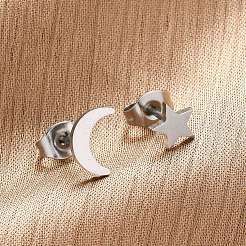 Tarnish Resistant 304 Stainless Steel Stud Earrings&nbsp;EJEW-F227-18P