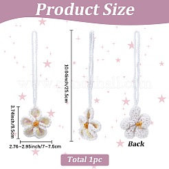 1Pc Polyester Flower Pendant Decorations&nbsp;HJEW-SC0003-02B