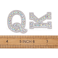 Alphabet Resin Rhinestone Patches&nbsp;DIY-TAC0005-45D