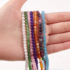 7 Strands 7 Style Natural Malaysia Jade & White Jade & Carnelian Beads Strands&nbsp;G-SZ0001-48