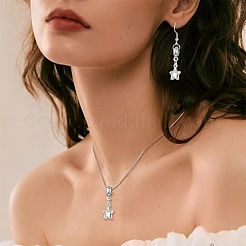 10Pcs Alloy Crystal Rhinestone Star European Dangle Charms&nbsp;MPDL-YW0001-06