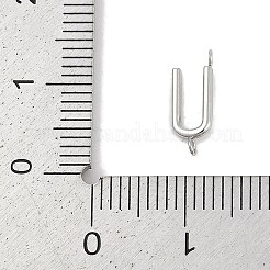 304 Stainless Steel Letter Connector Charms&nbsp;STAS-M108-01P-21