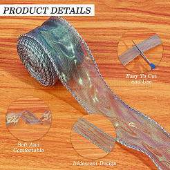 Polyester Iridescent Ribbon&nbsp;OCOR-WH20002-08A