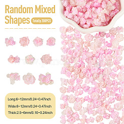 200Pcs Flower & Butterfly Resin Cabochons&nbsp;CRES-TA0001-89F