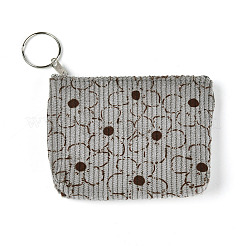 Flower Pattern Corduroy Wallets&nbsp;AJEW-N003-24