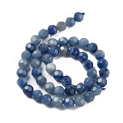 Dyed & Heated Natural Blue Aventurine Beads Strands&nbsp;G-C150-B05-01