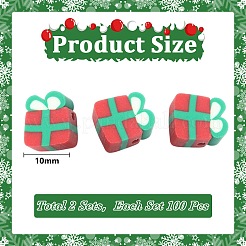 2 Sets Handmade Polymer Clay Beads&nbsp;CLAY-SC0002-05