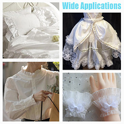 10M Double Layer Polyester Flower Elastic Lace Trim&nbsp;OCOR-DC0001-21A