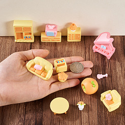 15Pcs 15 Styles Resin Miniature Ornaments&nbsp;AJEW-TA0002-81
