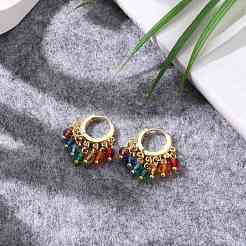 Brass Huggie Hoop Earring&nbsp;EJEW-JE04355