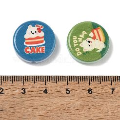 Baking Painted & Printed Opaque Resin Beads&nbsp;RE-CBA391A-03