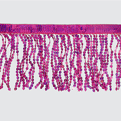 Polyester Sequin Paillette Fringe Tassel Trim&nbsp;OCOR-WH20071-002A