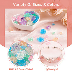 300Pcs 3 Style Transparent Resin Cabochons&nbsp;CRES-YS0001-05